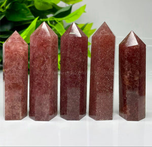 Strawberry Quartz Obelisk Tower