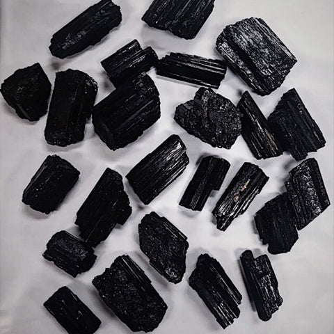 black tourmaline rough