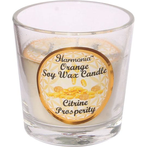 HARMONIA SOY GEM VOTIVE CANDLE - PROSPERITY CITRINE