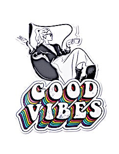 Good Vibes Vinyl Sticker