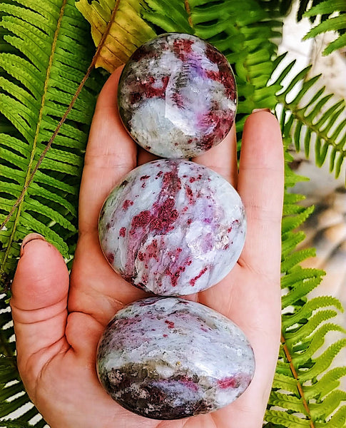 PINK TOURMALINE UNICORN PALM STONE