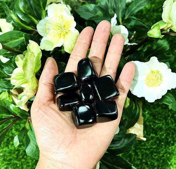 black obsidian tumbled