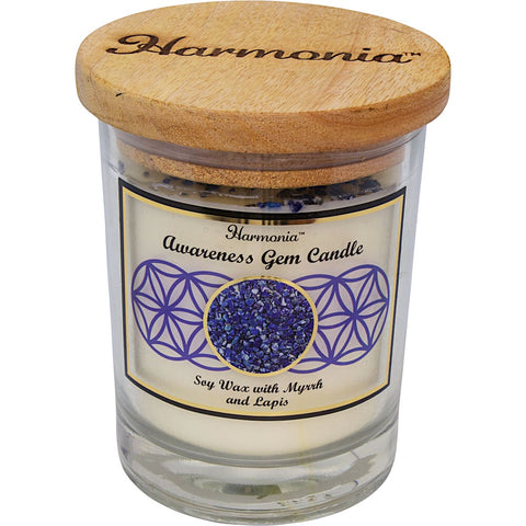 harmonia awareness soy gem candle