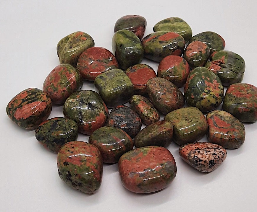 tumbled unakite