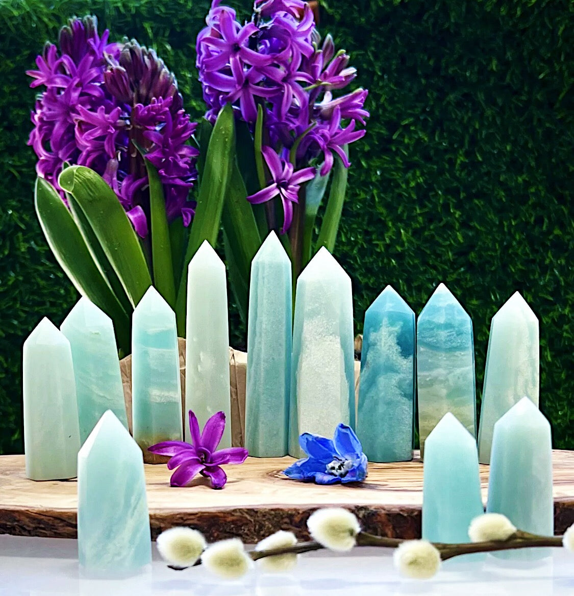 amazonite obelisk crystal tower point