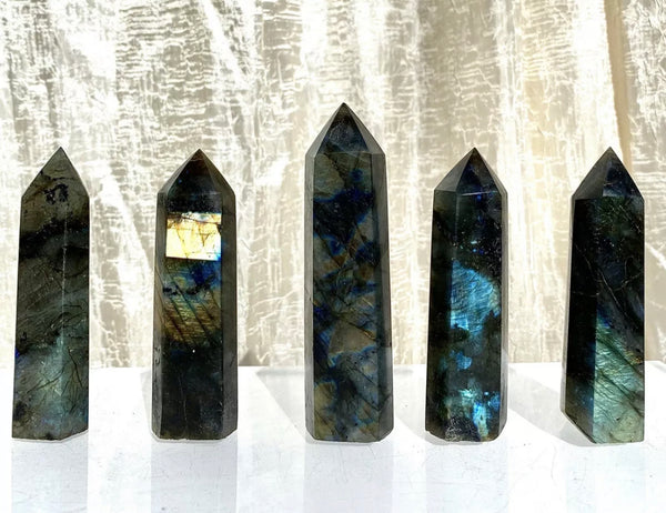 labradorite obelisk crystal tower