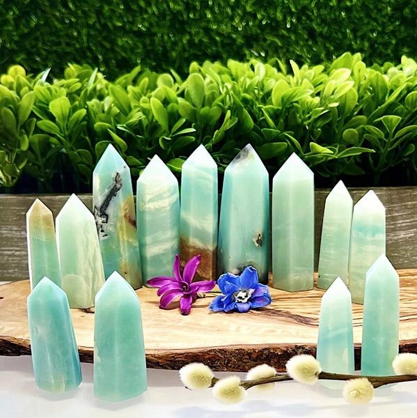 amazonite obelisk crystal tower point