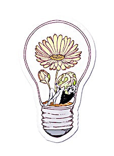 bright ideas vinyl sticker