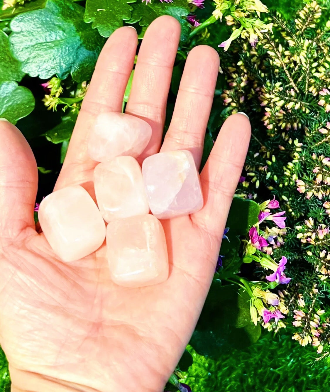 rose quartz tubled