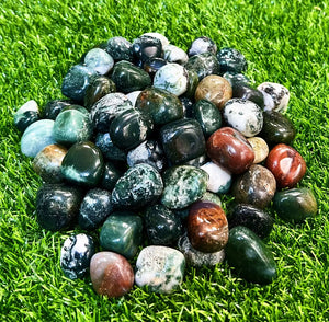 moss agate tumbled