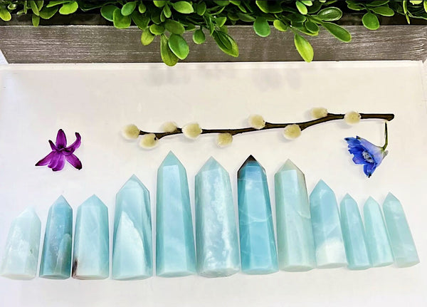 amazonite obelisk crystal tower point