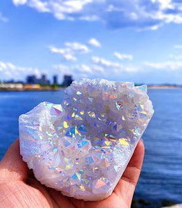 Angel Aura Quartz Cluster