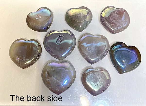 angel aura agate heart