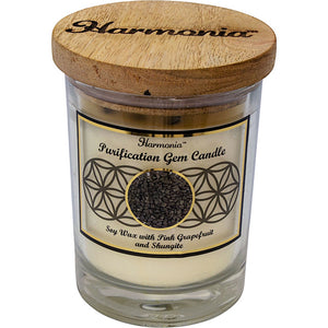 harmonia purification gemstone candle