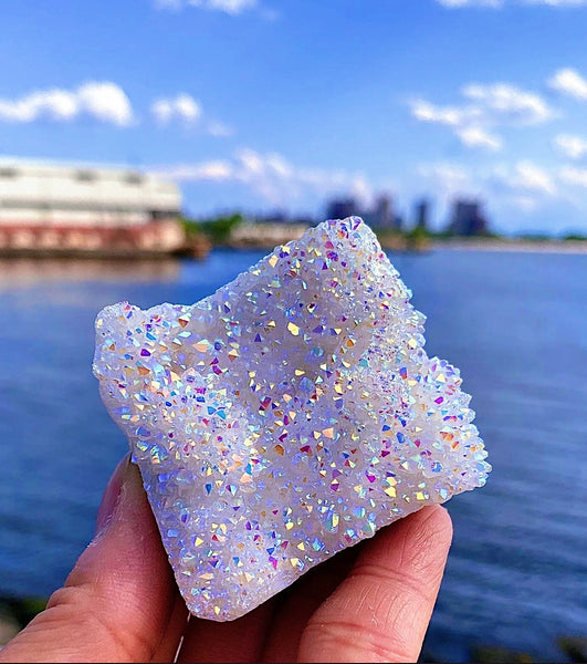 Angel Aura Quartz Cluster