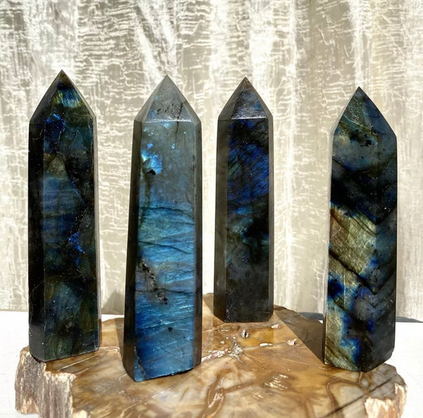 labradorite obelisk crystal tower