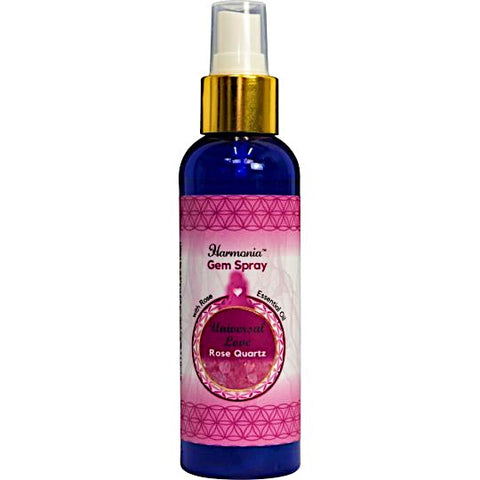 harmonia universal love rose quartz gem spray